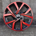 Promociones populares al por mayor llantas de rueda de aleación roja de 14 pulgadas con 4 hoyos